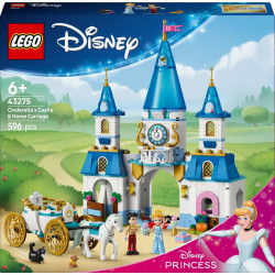 LEGO 43275 Disney Princess Le Château de Cendrillon et la Calèche