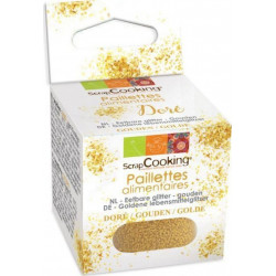 SCRAPCOOKING Paillettes Alimentaires Dorées