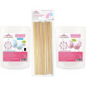 SCRAPCOOKING Coffret Barbe À Papa Bleu & Rose + Bâtonnets