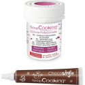 SCRAPCOOKING Stylo Chocolat + Colorant Alimentaire En Poudre Pourpre