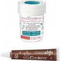 SCRAPCOOKING Stylo Chocolat + Colorant Alimentaire En Poudre Bleu Foncé