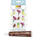 SCRAPCOOKING Décors Sucrés Summer + Stylo Chocolat