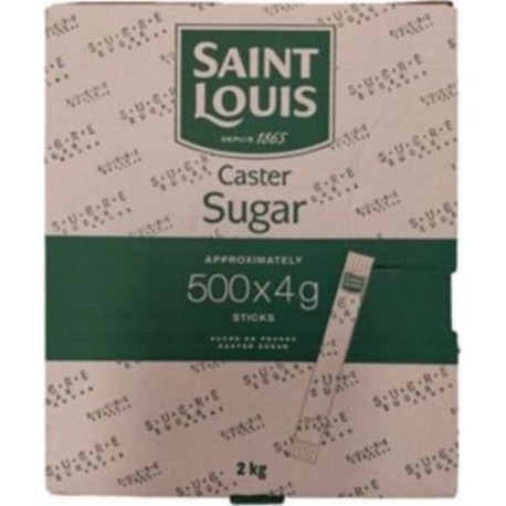 SAINT LOUIS Sucre En Poudre Bûchette 500 X 4g 2Kg/boîte 4 Boîtes