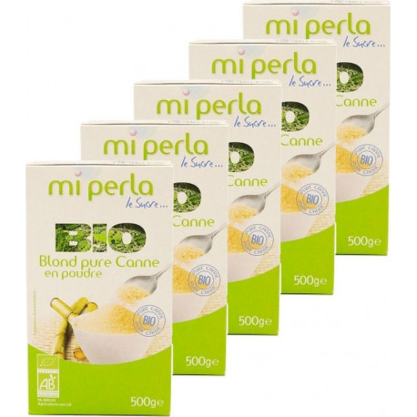 MI PERLA Sucre En Poudre Blond Pur Canne Bio Mi Perla