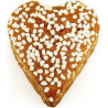 FORTWENGER Coeur Au Miel Pain D'épices Au Miel Et Perles De Sucre Coeur 250g