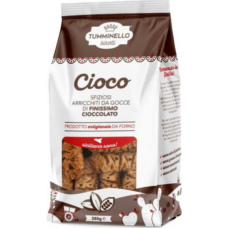 BISCOTTI TUMMINELLO Cioco Biscuits Aux Pépites De Chocolat 380 Gr