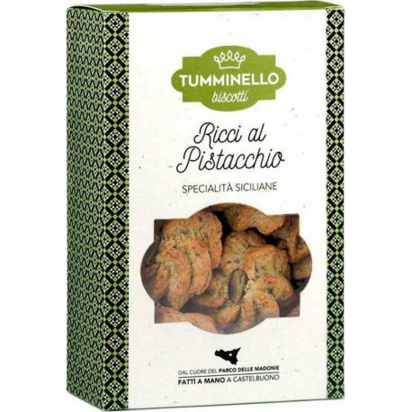 BISCOTTI TUMMINELLO Ricci Biscuits Moelleux À La Pâte D'amandes Et Pistache 220 Gr