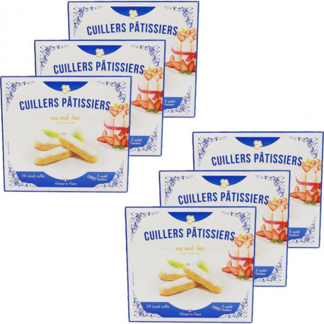 AGIDRA Lot 6x Biscuits À La Cuillère Aux Oeufs Frais Paquet 300g