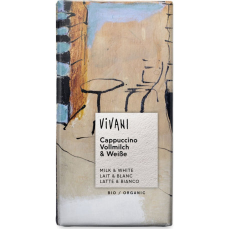 Vivani 285907 Barre Chocolatée Chocolat Blanc Et Au Lait 100g