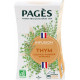 PAGES Infusion Thym Cultivé et Fabriqué en France Bio