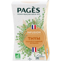 PAGES Infusion Thym Cultivé et Fabriqué en France Bio