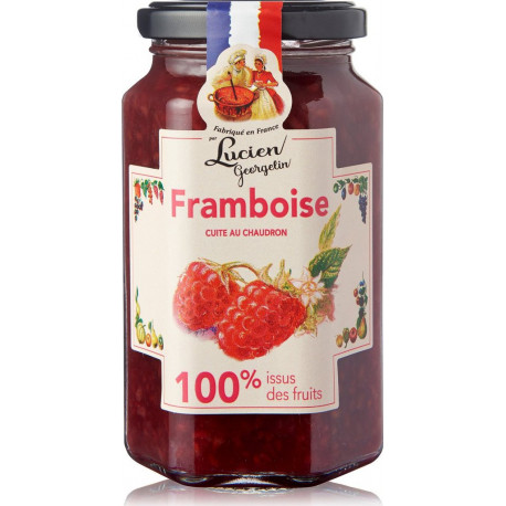 LUCIEN GEORGELIN Confiture 100% fruits sans sucres ajoutés cuite au chaudron
