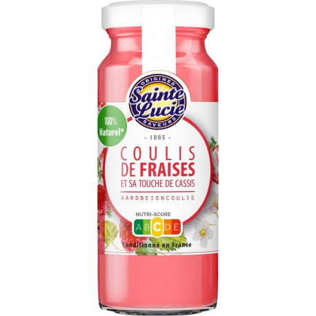 SAINTE LUCIE Coulis fraise cassis