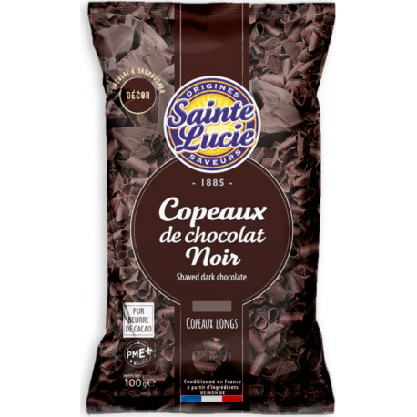 SAINTE LUCIE Décors copeaux de chocolat noir
