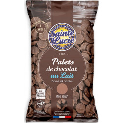 SAINTE LUCIE Palets de chocolat au lait à fondre