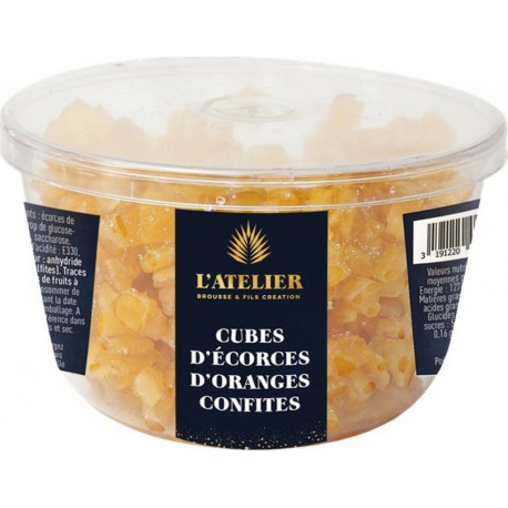 L'ATELIER BROUSSE & FILS CREATION Fruit Sec Cubes D'écorces d'oranges Confites