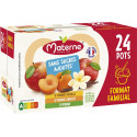 MATERNE Compotes Pomme,Pomme Abricot, Pomme Vanille