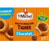 ST MICHEL Galette Moelleuse Tigrée Chocolat Format Familial x12 360g