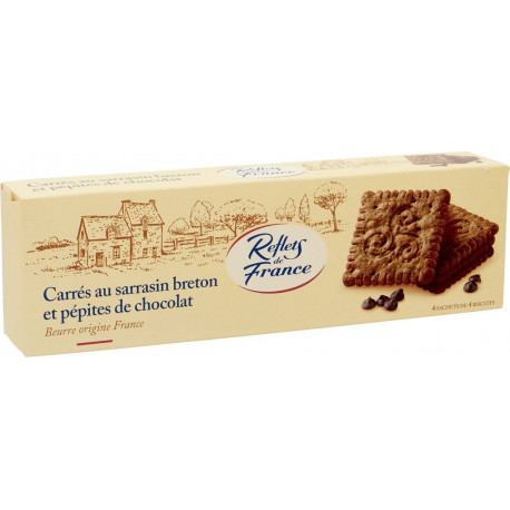 REFLETS DE FRANCE Biscuits pur beurre à la farine de sarrasin et aux pépites de chocolat noir
