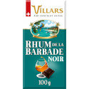 VILLARS Tablette de Chocolat Noir Rhum Ambré de la Barbade