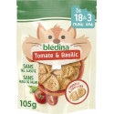 BLEDINA Biscuit De 18 mois à 3 ans Tomate Basilic Sans Sel Ajouté Sans Huile De Palme Croustis À Dévorer