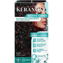KERANOVE Coloration Permanente 5.15 Chocolat Glacé Sans Ammoniaque Couvre 100% Cheveux Blancs Active Care Complexe Keragen Prése