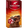 Côte d’Or Tablette de chocolat praliné fondant lait 2x200g 400g