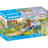 PLAYMOBIL Le Poney Club Van pour cheval et poneys avec enclos 71493