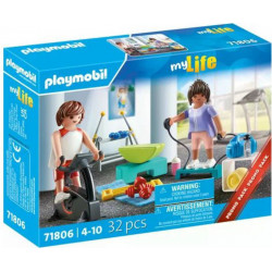 PLAYMOBIL 71806 sportifs avec matériel de fitness 32 pièces