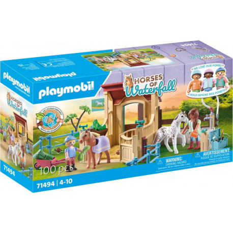 PLAYMOBIL Jeux d'imitation Cavalières avec box et poneys