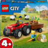 LEGO 60461 City Teacteur Agricole Rouge avec Remorque et Moutons