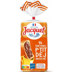 Jacquet Tartine P'tit Déj brioché 14 tranches 410g