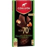 Côte d’Or Chocolat Noir 70% Noisettes & Amandes caramélisées 100g