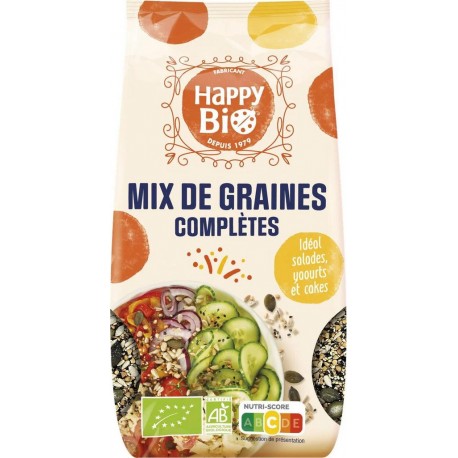 Happy Bio Mix de graines complètes bio 250g