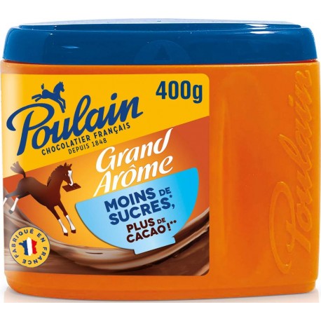 Poulain Chocolat Grand Arôme Moins de Sucre 400g