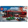 LEGO 60445 City Camion de F1 avec Voiture de F1 RB20 et AMR24