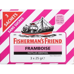 FISHERMAN'S FRIEND FRAMBOISE SANS SUCRES 3x25g 75g