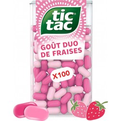 Tic Tac Bonbons 100 pastilles fraise 49g
