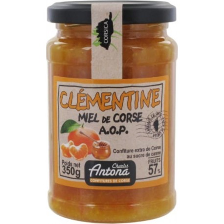 CHARLES ANTONA Confiture extra de Corse au sucre de canne miel de Corse A.O.P. 350g