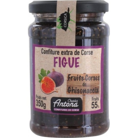 CHARLES ANTONA Confiture Extra Corse Fruits Corses de Ghisonaccia 55% 350g