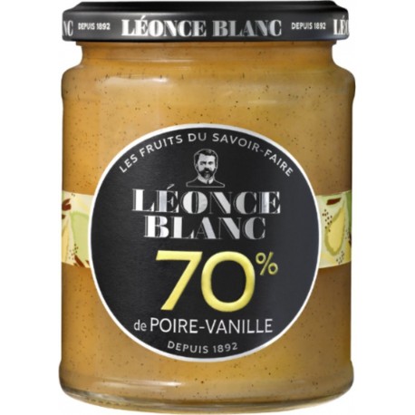 LEONCE BLANC Confiture Poire Vanille 70%