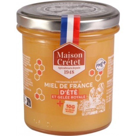 MAISON CRETET Préparation À Base De Miel De France D'été Et Gelée Royale 400g