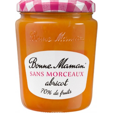 BONNE MAMAN Confiture Sans Morceaux Abricot 310g
