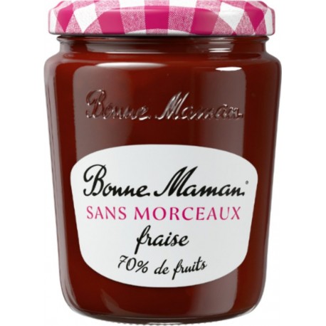 BONNE MAMAN Confiture Sans Morceaux Fraise 310g