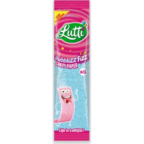 LUTTI Bonbons Bubblizz Fizz Candy paper x8
