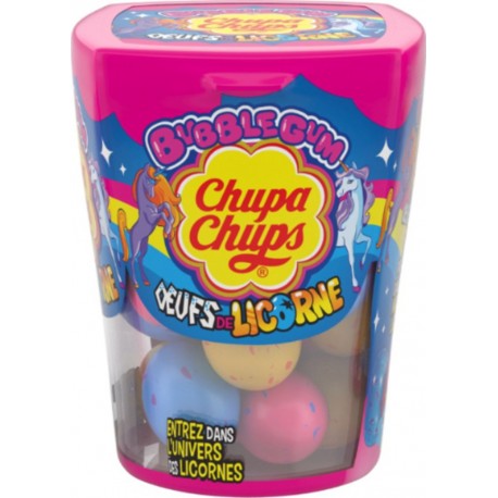 CHUPA CHUPS Bonbons Œufs de licorne Fourrés au Chewing Gum