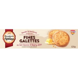 BISCUITERIE DE L'ABBAYE Biscuits galettes beurre d'Isigny