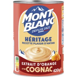 MONT BLANC Crème dessert Héritage Recette Plaisir D'antan extrait d'Orange