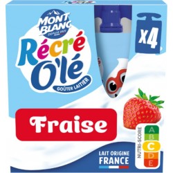 RECRE O'LE Crème dessert Goûter laitier Fruits Pêche