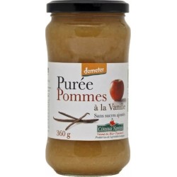 CÔTEAUX NANTAIS Puree Pomme Vanille Sans Sucre 360g Coteaux Nantais